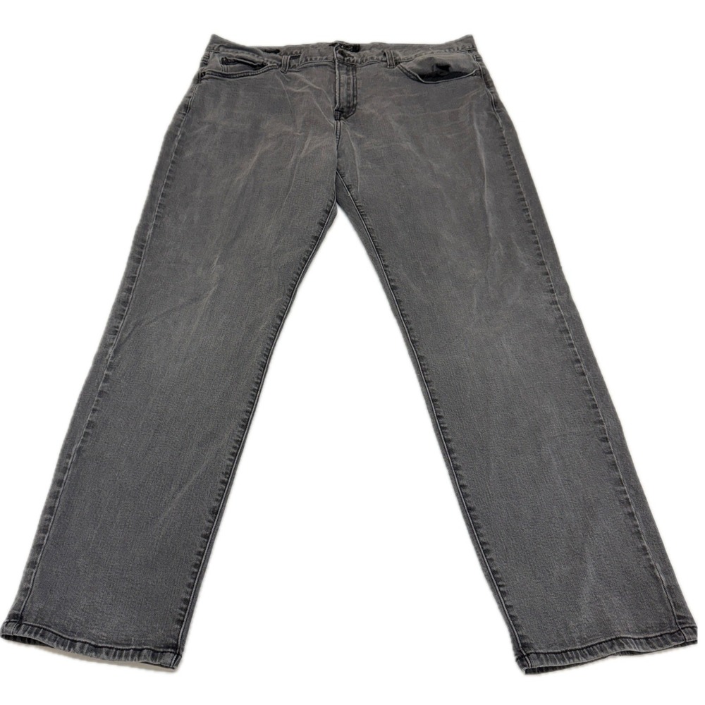 Lucky Brand Jeans Mens 40x30 Gray 221 Original Straight Denim Grunge Goth Skater - Picture 2 of 11